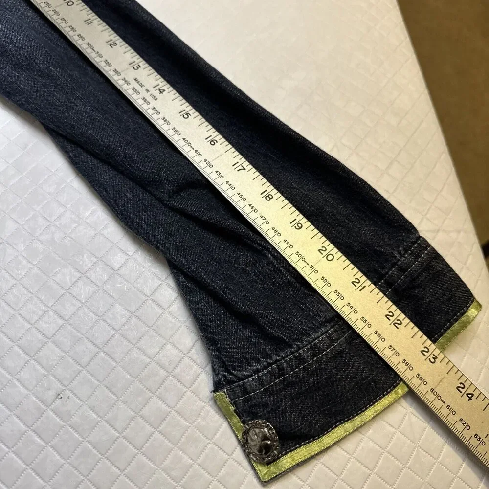 Marsh Landing‎ Denim Wmn's Med Jacket Jean With Embellished Designs Vintage